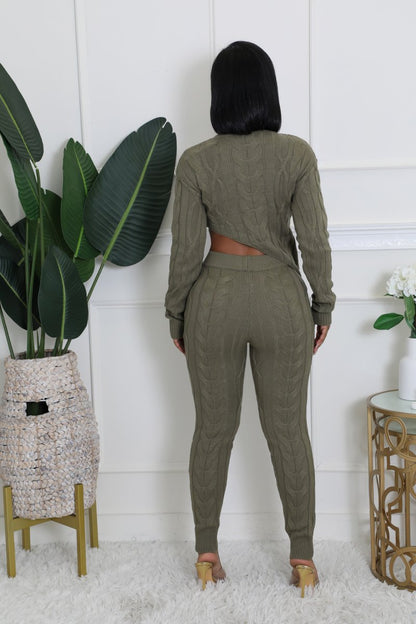 Cozy Knitted Pants set