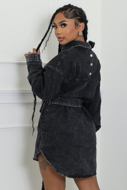 Jean Button up Dress