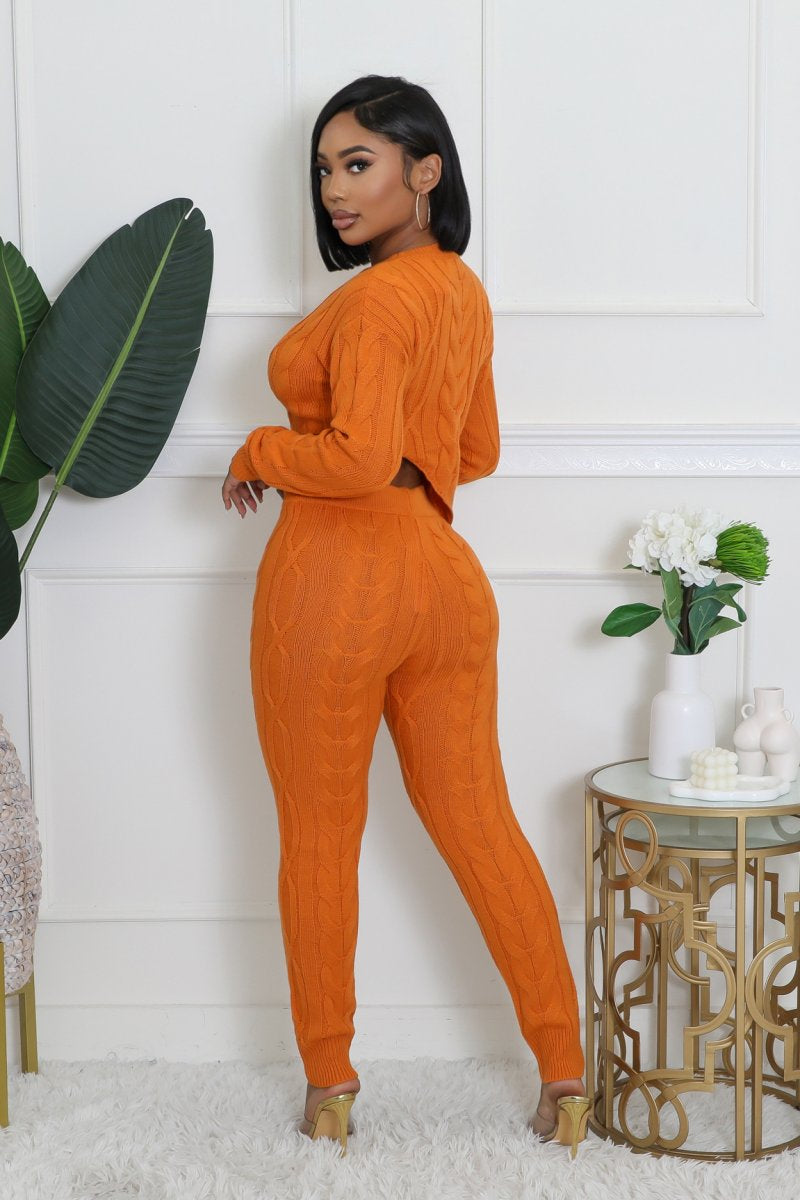 Cozy Knitted Pants set