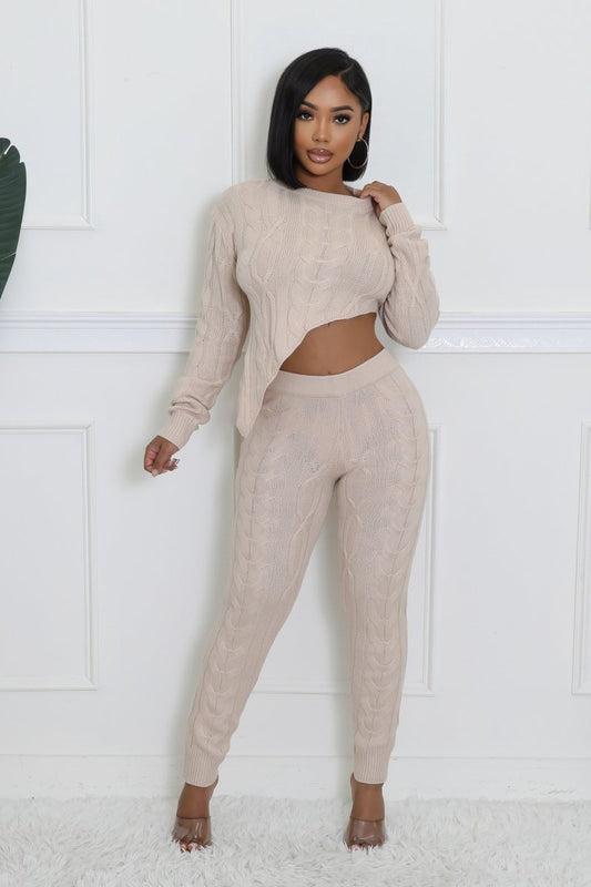 Cozy Knitted Pants set