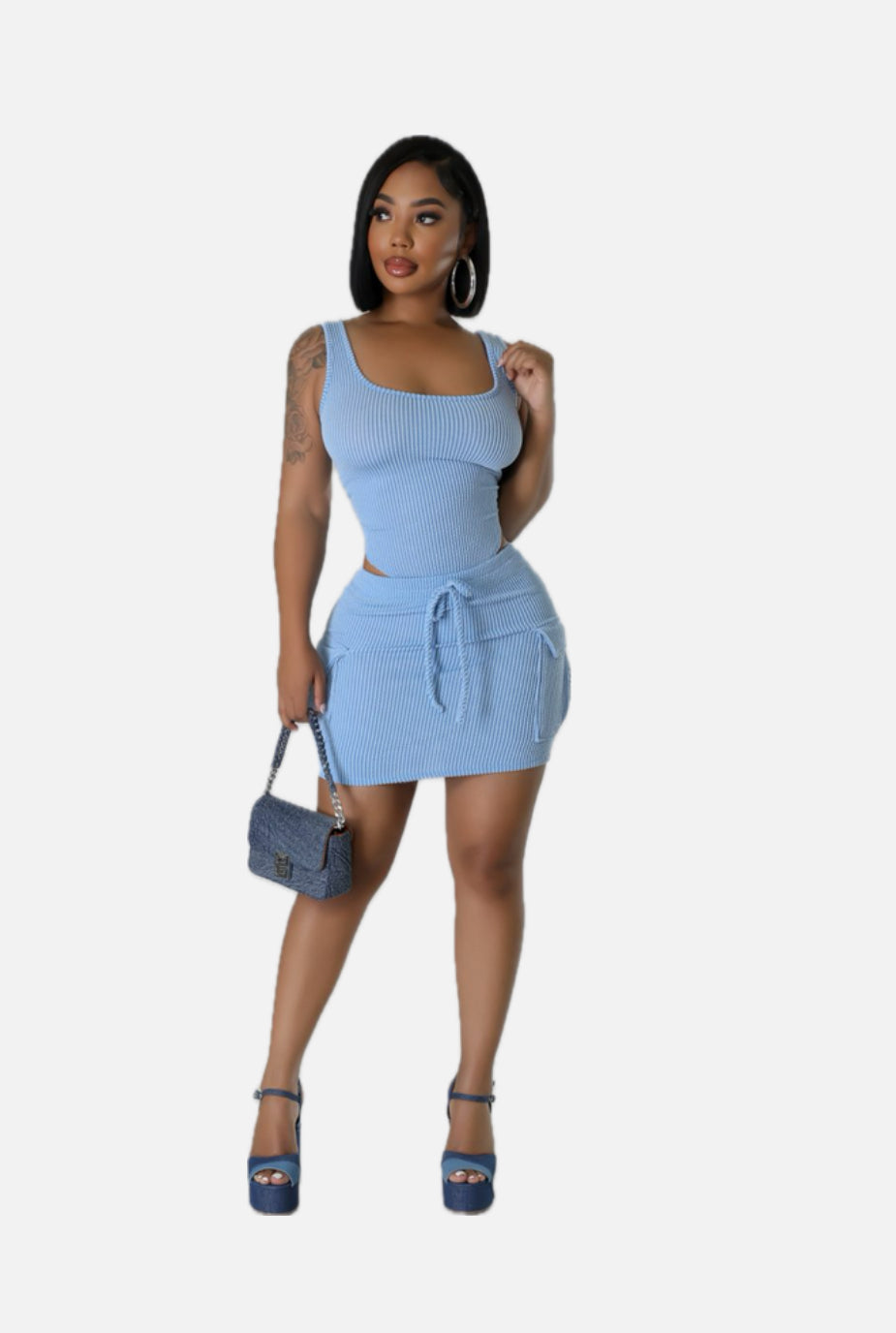 Essence Bodysuit Skirt Set