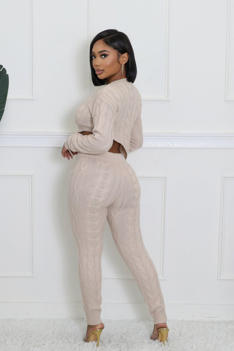 Cozy Knitted Pants set