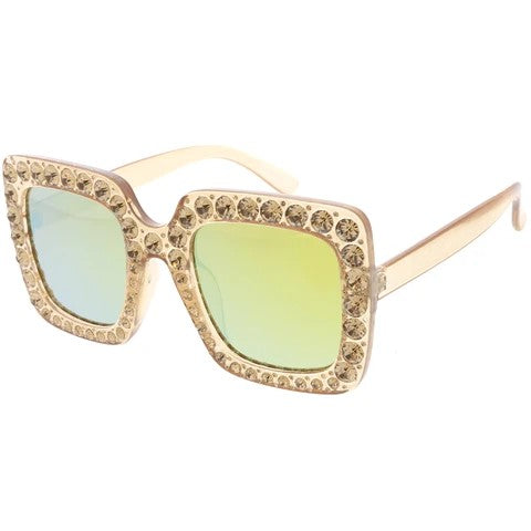 Tan Studded Sunglasses