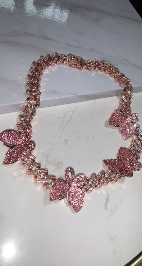 Rose Gold Butterfly Chain