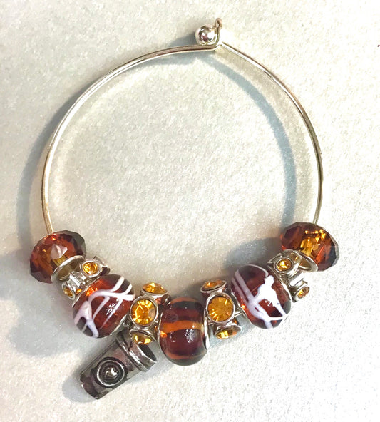 Caramel Coffee Charm Bracelet