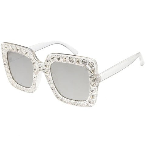 Clear Studded Sunglasses