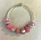 Burst of Pink Charm Bracelet