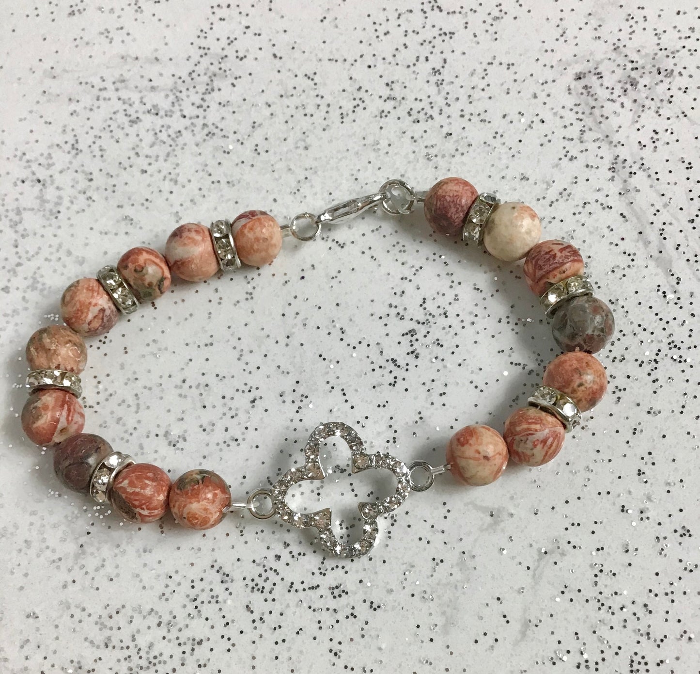 Sandy Red Marble Bracelet