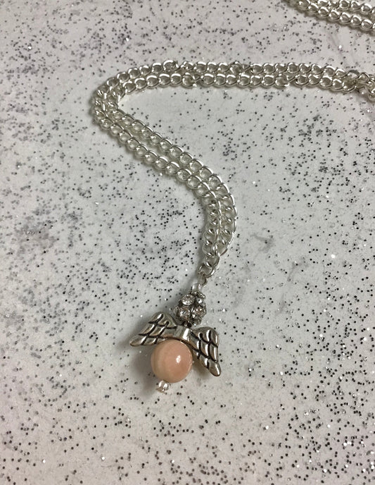 Nude Pink Angel Necklaces