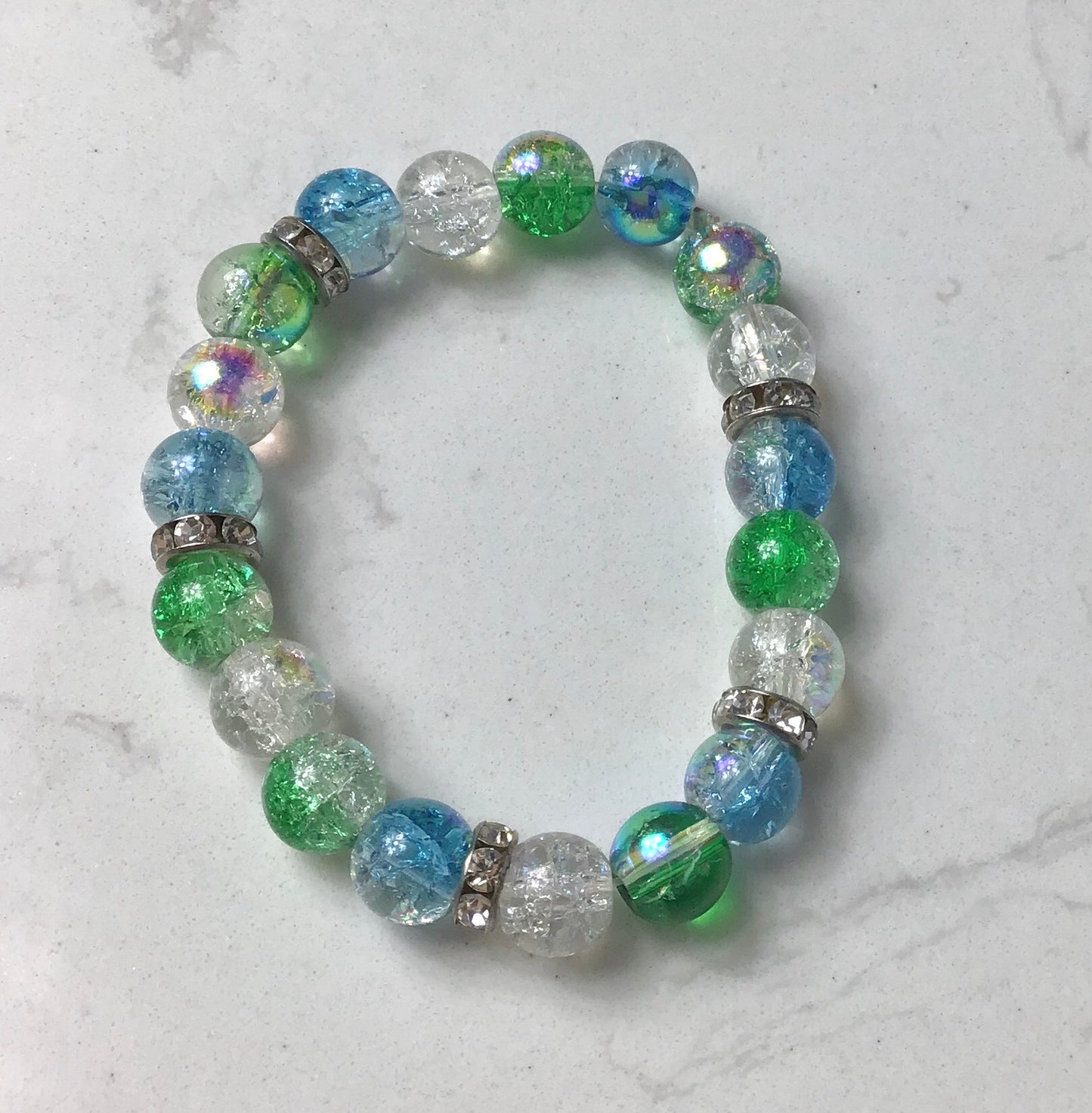 Glass Bead Bling Bracelet