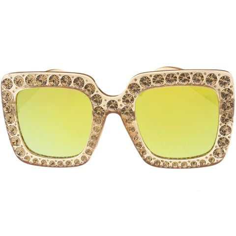 Tan Studded Sunglasses