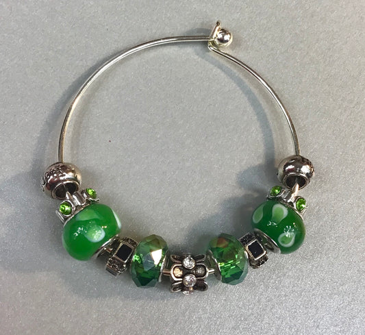 Green Illusion Charm Bracelets