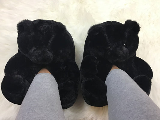 Black Bear Slippers